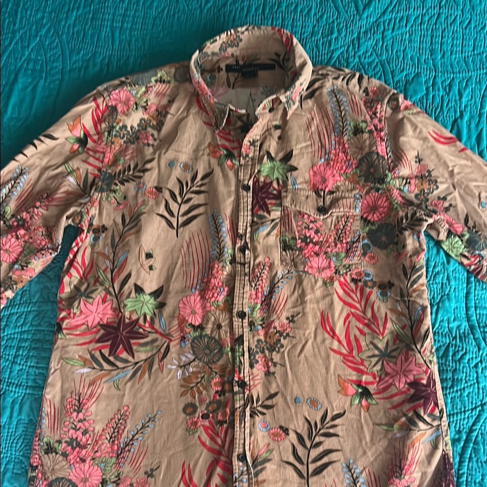 Marc By Marc Jacobs Floral button down Shirt Medium